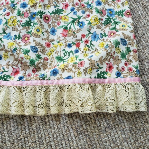 Vintage 70s Girl's Prairie Pioneer Maxi Dress - Picture 10 of 13